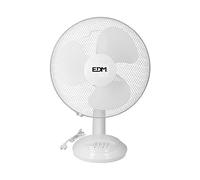 EDM 33963 Ventilateur de bureau 35 W, blanc, 30 cm