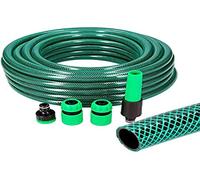 EDM 74068 Kit de Tuyau d'arrosage Basic Line avec Ø INT 15 x 19 mm (5/8") + Accessoires, 10 m, 6 unités