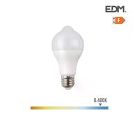 Edm Ampoule LED A60 E27 avec détecteur