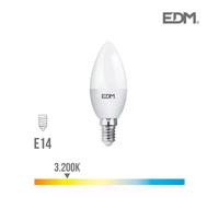 Ampoule Led E14 5w Flamme ?Quivalent ? 35w - Blanc Chaud 3200k