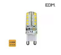 Edm Ampoule LED G9 Silicone 2.5W 170lm 3200K Lumière Chaude Ø15x50mm