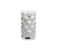 EDM Boules de Noël 37 pcs - Blanc