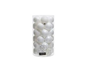 EDM Boules de Noël 37 pcs - Blanc