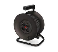 Enrouleur Câble Pro 25m Edm Robuste, 25m, 4 Prises, Usage Intensif - Edm