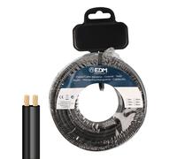 Edm Câble électrique parallèle plat - 50 m