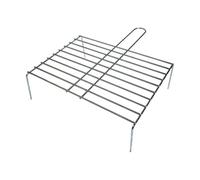 EDM Grille pour barbecue avec pieds – Zinc – 45 x 35 cm