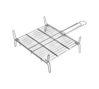 Divers Grille Double pour Barbecue - Zinc - 50x50 cm