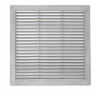 EDM Grille d'aération 87707 Gris 25 x 25 x 0,7 cm Moustiquaire