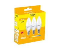 Edm Lot de 3 ampoules LED bougie E14