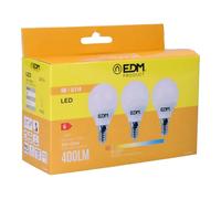 Edm lot de 3 ampoules LED E14