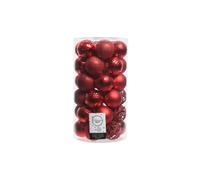 EDM Lot de 37 Boules de Noël - Rouge