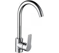 EDM Mitigeur 01140 Coupe haute Argenté Acier inoxydable Laiton Zinc