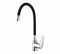 Mitigeur EDM 01155 Baiona Noir Laiton Zinc Flexible Cuisine