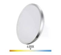 EDM - Plafonnier Circulaire Blanc/Chrome