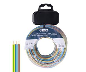 EDM Product Câble parallèle EDM 28737 Bleu Marron 25 m Bobine h07z1-k - Marque EAN : 8425998287370