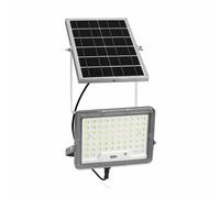 Edm Projecteur solaire slim 400 W 3500 lm 6500 K lumière froide