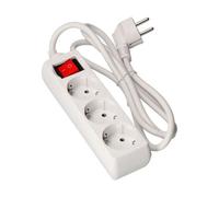 Edm Rallonge 3 prises Schuko - Blanc