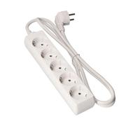 Edm Réglette 5 prises Schuko - Blanc