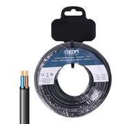 Edm Tuyau pour câble électrique plat - Noir