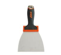 Edma, Couteau à Enduire Lame Galbrée 12 cm, Lame inox d’épaisseur 0.5 mm, Manche bi-matière avec tête en métal