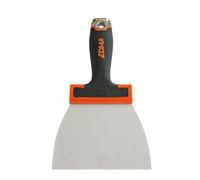 Edma, Couteau à Enduire Lame Galbrée 14 cm, Lame inox d’épaisseur 0.5 mm, Manche bi-matière avec tête en métal