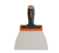Edma, Couteau à Enduire Lame Galbrée 16 cm, Lame inox d’épaisseur 0.5 mm, Manche bi-matière avec tête en métal