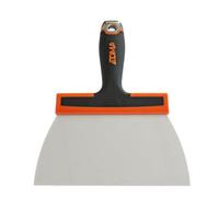 Edma, Couteau à Enduire Lame Galbrée 20 cm, Lame inox d’épaisseur 0.5 mm, Manche bi-matière avec tête en métal