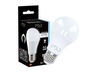EDO Ampoule LED MARI 8,5 W Lumière Blanc froid 6500K Non Dimmable Culot E27 Ampoules Économiques 806 Lumen Économie d'Énergie 220-240 V Lampe LED Efficacité Energétiqu 1 Pièce