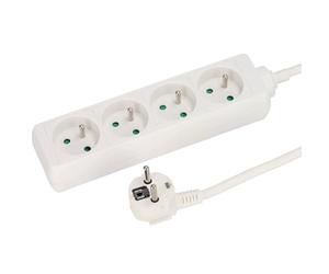 EDO, Barrette de Connexion - Logan White 4-Fold Cable Type E French 5m, Barrette de Connexion 5m, Barrette de Connexion 4-Fold, Barrette de Connexion 5m multiprise rallonge EDO777556