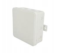 EDO Boîte de Dérivation IP54 Hermétique 100x100x41 mm Blanche, 12 Entrées - Flexible et Sans Halogène - Boîte de Jonction avec Sorties et Fermeture à Clip Intérieur et Extérieur