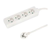 EDO, multiprise - Logan câble d'extension Blanc Quadruple câble Type E français 3m, câble d'extension 3m multiprise Quadruple, câble d'extension 3m multiprise Quadruple multiprise rallonge EDO777555