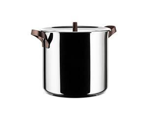 "EDO" OLLA ALTA A/INOX 18/10 24 CM, Marron