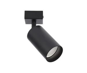 EDO Spot de Plafond Orientable Noir MALGA 1, Plafonnier 1 Spot avec Douille GU10, Éclairage de Plafond Moderne, Luminaire Plafonnier 230V, Barre de Spot sans Ampoules pour Salon Chambre à Coucher