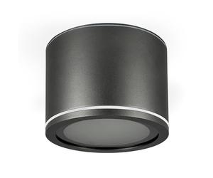 EDO Spot en Saillie IP54, Plafonnier Salle de Bain UMA GX53, Spot LED en Saillie Plafond 230V, Anthracite Mat Downlight Plat et Rond Ø90*60mm Aluminium, pour Balcon et Cuisine, non inclus LED-GX53