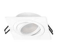 EDO Spot Encastrable Plafond Orientable CERI Spot Carré Blanc 35W - Luminaire Encastré LED GU10, Spot Plafond Moderne Éclairage Intérieur pour Salon Cuisine Couloir Bureau sans Ampoule