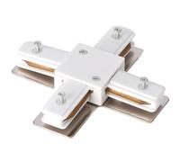 EDO - Système SEVA - Connecteur en Croix X pour Rail de Plafond Blanc - Raccord en Forme de X d’Éclairage Monophasé - SEVA X Connector White, IP20 Éclairage sur Rail
