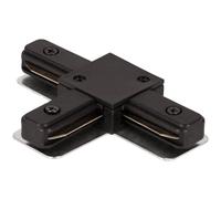 EDO - Système SEVA - Connecteur en T pour Rail de Plafond Noir - Raccord en Forme de T d’Éclairage Monophasé - SEVA T Connector Black, IP20 Éclairage sur Rail
