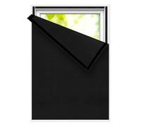 Edonkvi Occultant Fenetre,Rideau Occultant sans Percage,Lin Tissu Anti Chaleur Store Occultant,Découpable Store Enrouleur Thermique au Metre pour Voyage Chambre Bureau Toit Soleil Fenetre Maison