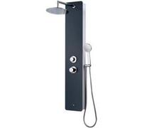 Edouard Rousseau Colonne de douche avec robinetterie ERIS Fintion Anthracite Gris Douche G