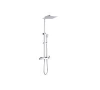 Edouard Rousseau - Colonne de Douche avec Robinetterie GERZAT - Douchette 1 Jet - Flexible 1,50 m - Chromé