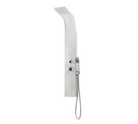 Edouard Rousseau Colonne de douche hydromassante Tonga – Picots anticalcaire, flexible 1,50 m, blanc