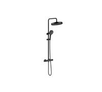 Edouard Rousseau - Colonne de Douche Thermostatique CONCAVE - Douchette 3 Jets - Sécurité anti brûlure - Noir