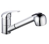 Edouard Rousseau - Mitigeur Évier Ares - Douchette Extractible 2 Jets, Flexible Inox Double Agrafage - 175 (Hauteur) x 195 (Saillie) mm - Chromé