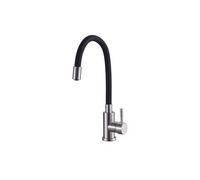 Édouard Rousseau - Mitigeur Évier ILO Inox - Bec Flexible à Mémoire de Forme - Robinet Cuisine Design Moderne