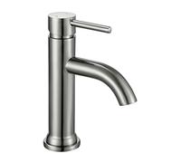 Edouard Rousseau - Mitigeur Lavabo ILO SMALL Noir - Bec Fixe - Aérateur Invisible (Gris)