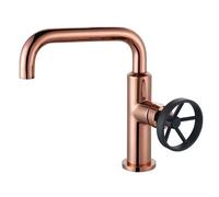 Edouard Rousseau - Mitigeur Lavabo INDUSTRIEL Bec Mobile - Rose Gold