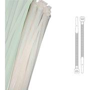 EDP 48301 Lot de 100 serre-câbles naturels 100 x 2,5 mm