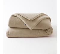 Édredon 150 x 150 cm - Double Gaze de Coton - GAÏA Ficelle