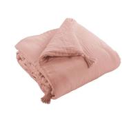 Édredon 150x150 cm Gaze de coton Rose