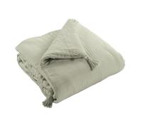 Edredon 150x150 cm Gaze de Coton Vert d'eau
